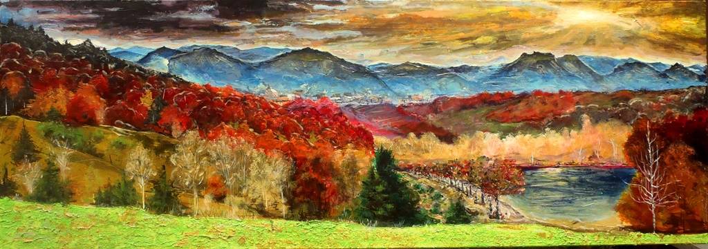 Autumn under the Mountain